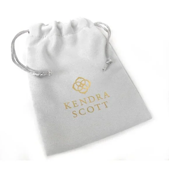 Kendra Scott Jolie Linear Navy Black Mother of Pearl Drop Dangle Earrings NWT